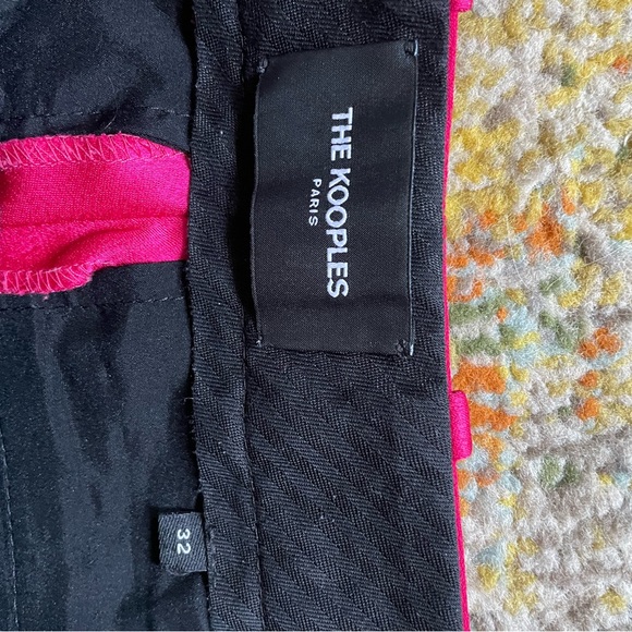 🩷The Kooples Fuchsia Suit Pants Silk Cropped - Picture 6 of 8